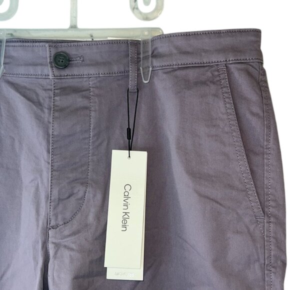 Calvin Klein Men's Purple Gray Ridge Comfort Chinos, Size 33W, NWT - Picture 3 of 5